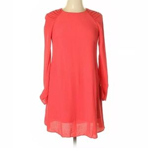 Zara Flirty Coral Open Back Dress Size 4